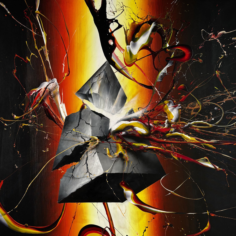 El viaje,  
Mixta sobre lienzo,  
135x165 cm