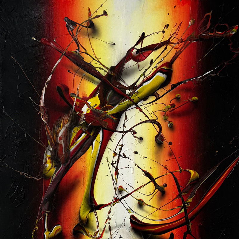 Sin titulo,  
Acrílico sobre lienzo,  
75x90 cm 