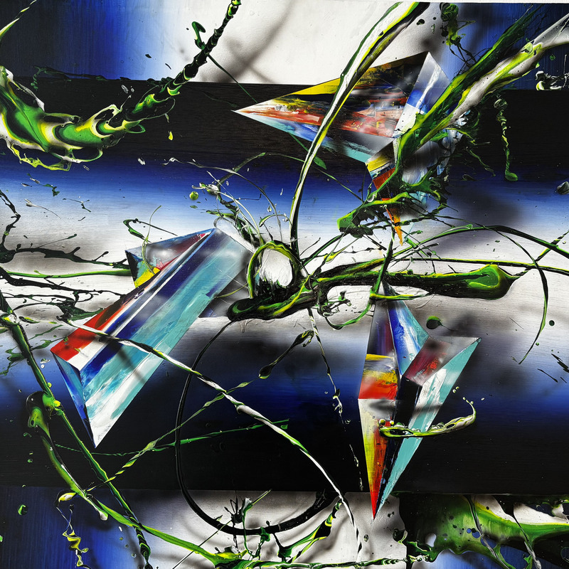 Sin titulo,  
Acrílico sobre lienzo,  
93x120 cm