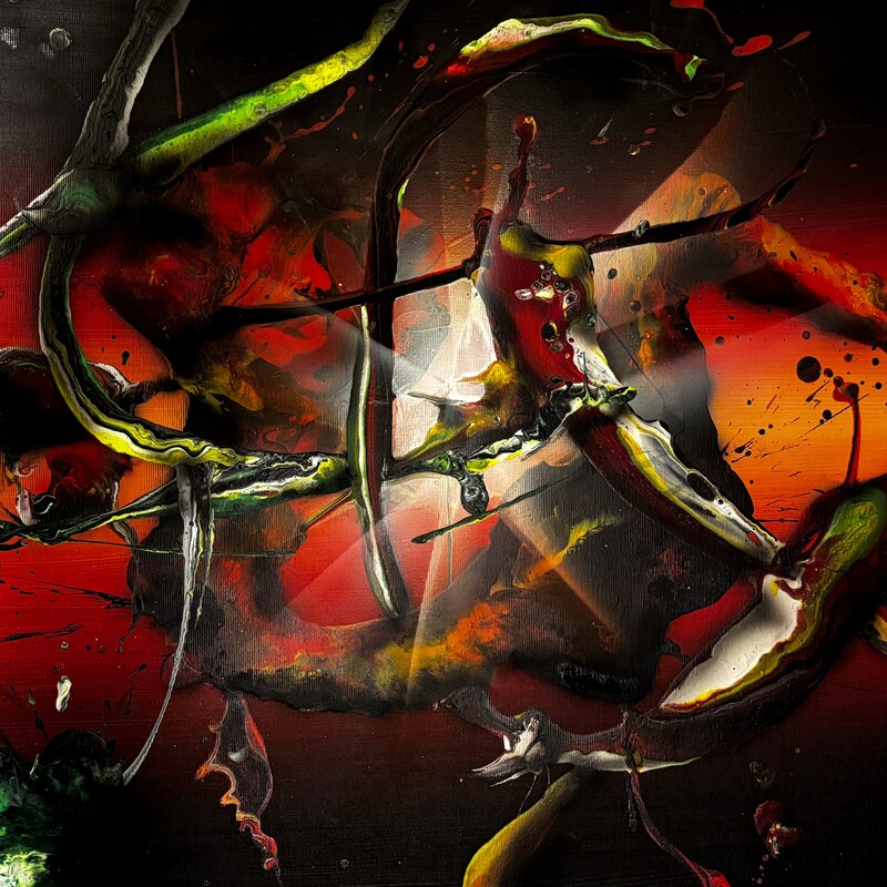 Sin titulo,  
Acrílico sobre lienzo,  
50x60  cm