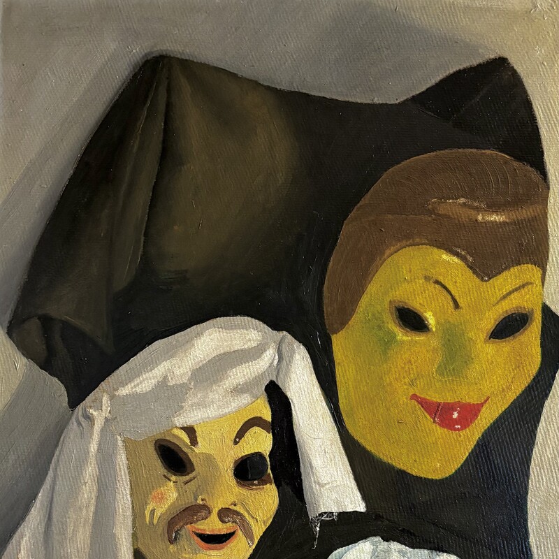 Estudio en clase
Oleo sobre cartón,  
75x52 cm