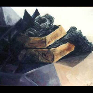 Cajas,
acrílico sobre tabla,
?