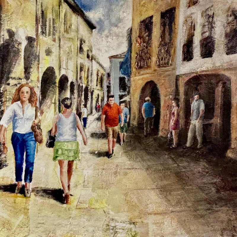 Santiago,  
mixta sobre lienzo,
80x60 cm
