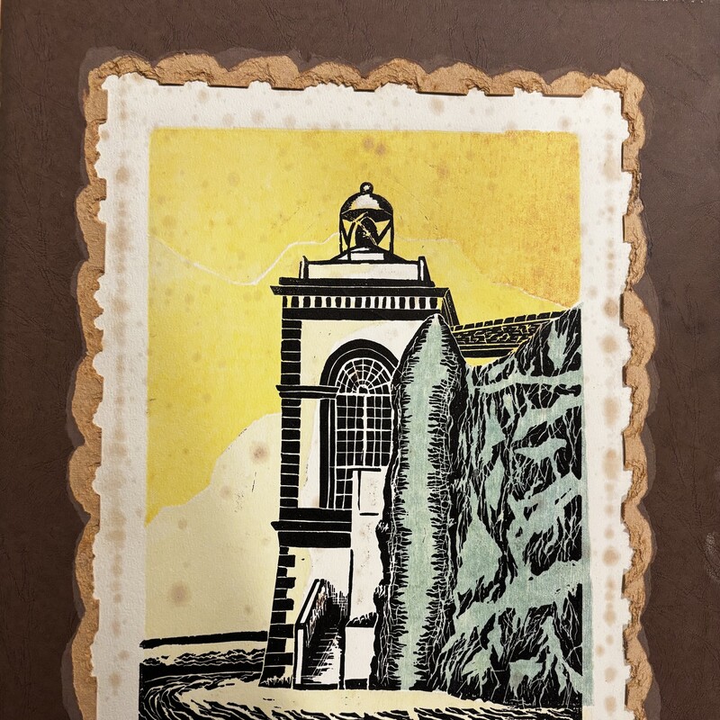 Faro de Luarca,
Grabado,  
40x30 cm