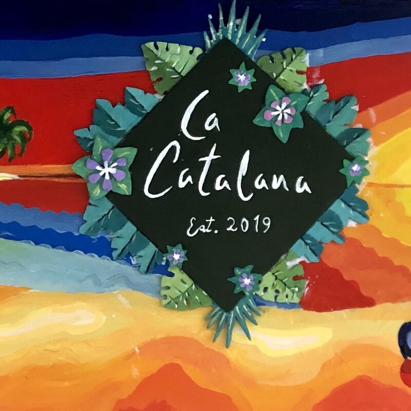 La Catalana, 
Acrílico sobre tabla,
??